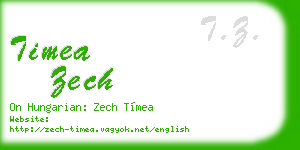 timea zech business card